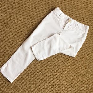 Woman’s Cartonnier White Cotton Crop Pants Size 8